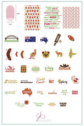 Land Down Under (CjS LC-28)  - Clear Jelly Stamping Plate